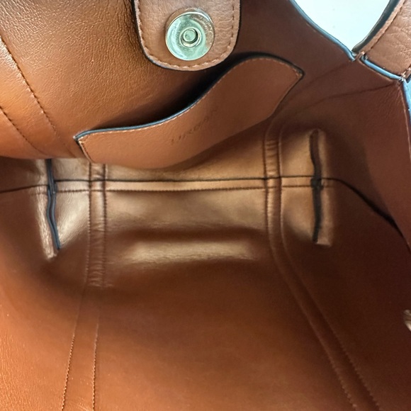 Brown Faux Leather Tote Bag - Picture 3 of 4